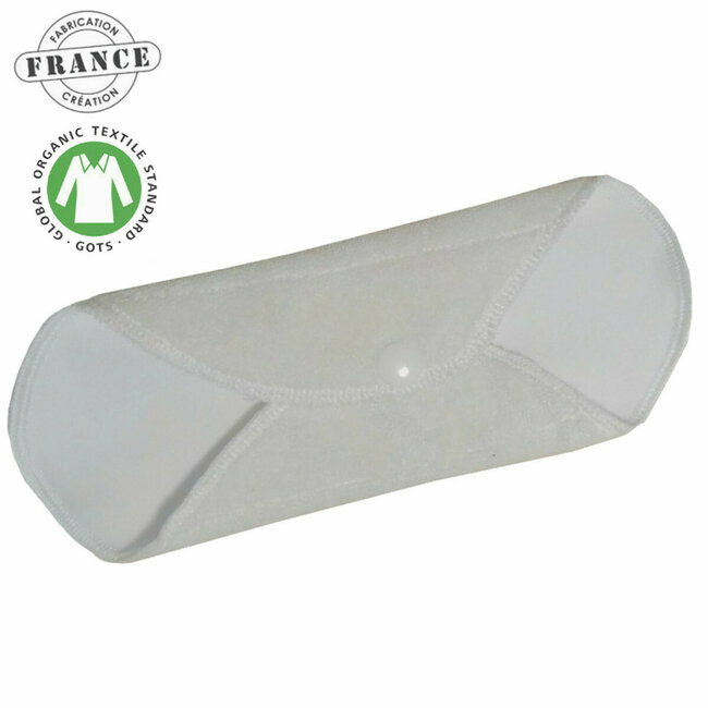 Serviette hygiénique lavable à ailettes COTON bio