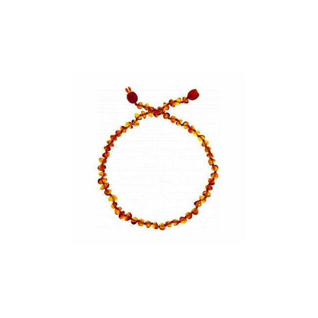 Collier Bébé Ambre Perle Cognac