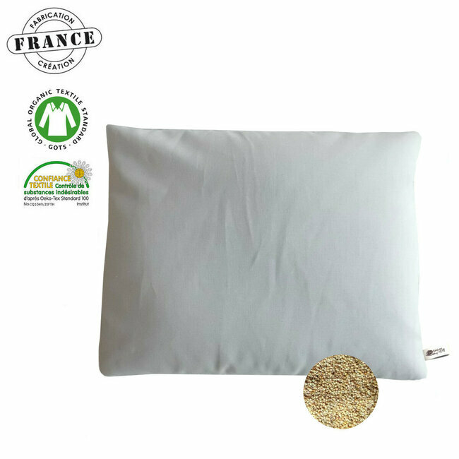 Oreiller naturel enfant en balles de millet bio