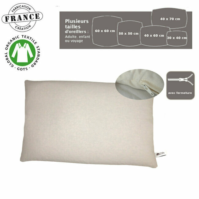 Taie d'oreiller Enfant en coton bio - Bonsoirs