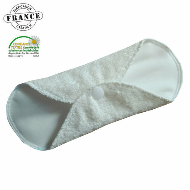 Serviette hygiénique lavable à ailettes BAMBOU