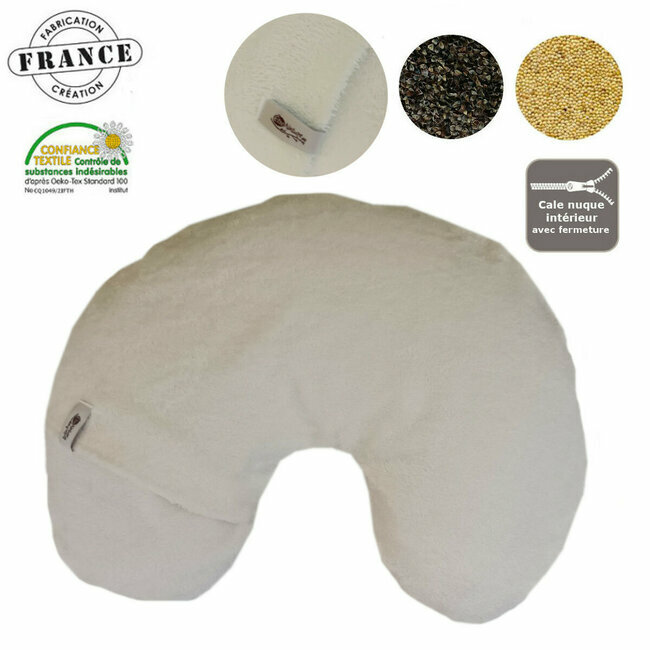 CPDD Coussin en Bambou Naturel, Ensemble de 4 Tapis Résistant à la