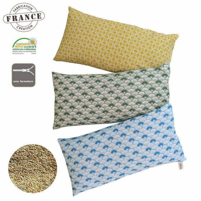 Coussin Fantaisie Détente Relaxation Yoga en millet bio