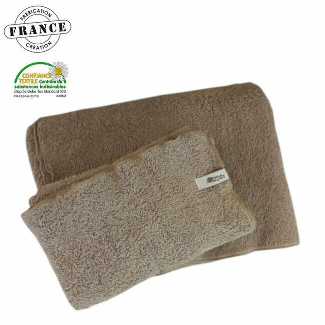 Serviette Eponge de coton bio 40x60cm Lot de 6 