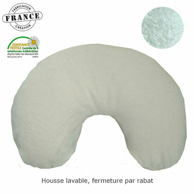 Housse de protection Bambou naturel pour coussin Nuque et Assise 