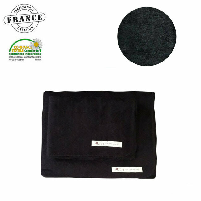 Drap pour table de massage Bambou noir - 90 ou 100 * 202 cm