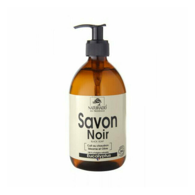 Savon noir Hammam à l'eucalyptus liquide Naturado bio 500ml