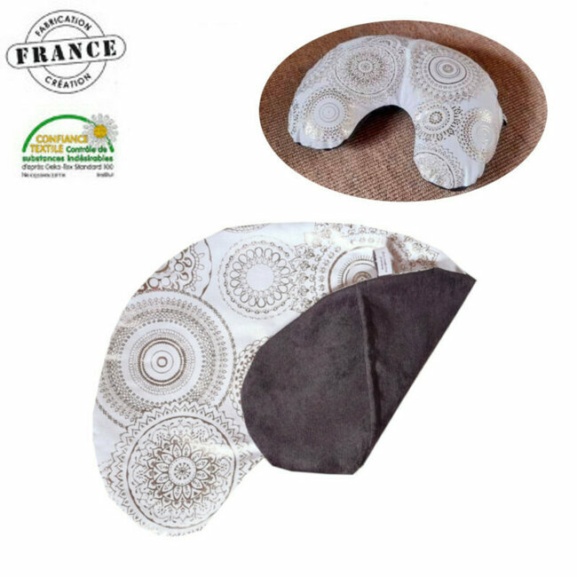 Housse de protection Mandalas dorés pour coussin Nuque et assise