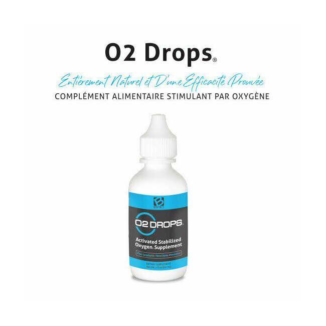 O2 Drops Gouttes d'oxygène et oligo-éléments essentiels 