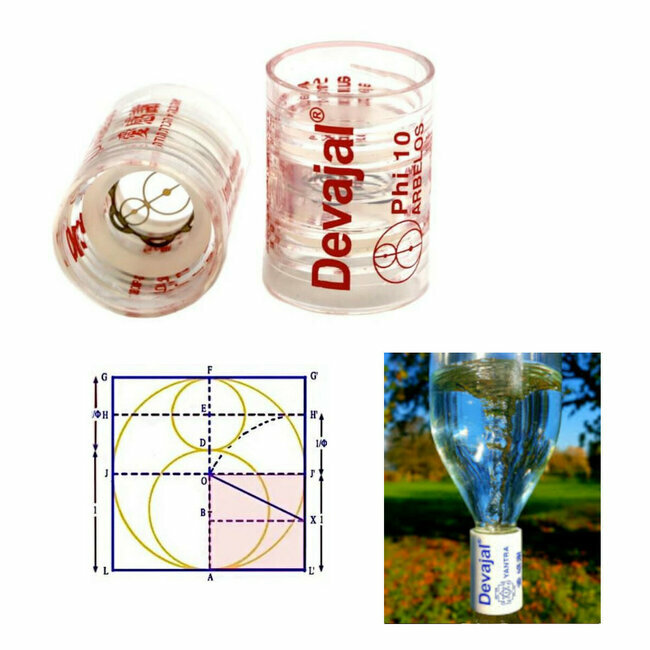 Dynamiseur vitaliseur d'eau Vortex Devajal transparent Arbelos