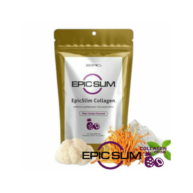 EpicSlim collagen Pina colada - Mincir avec plaisir - Bepic 30 sticks