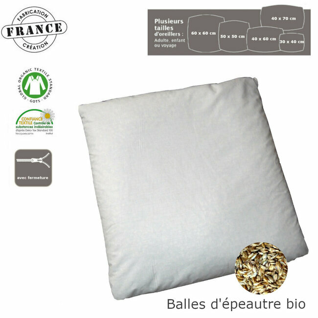 Un coussin de garnissage léger pour un coussin déco 100 % naturel