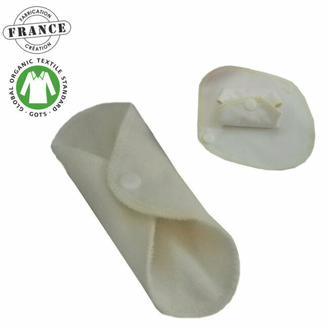 Protège-slip lavable à ailettes COTON bio