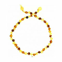 Collier Bébé Ambre Perles Multicolores