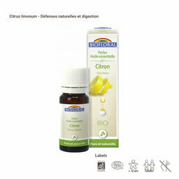 Perles d'huile essentielle de Citron Biofloral