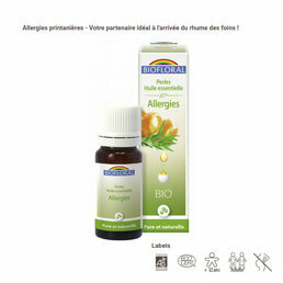 Perles d'huiles essentielles bio complexe Allergies Biofloral