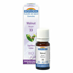 Walnut / Noyer Elixir floral en granules n°33 Biofloral