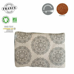 Bouillotte sèche naturelle Mandalas naturels Lin et Coton bio