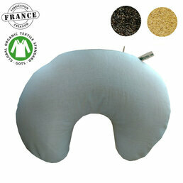 Coussin détente naturel Nuque et Assise en coton bio