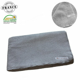 Drap pour table de massage Eponge de coton Coloris gris perle Grand format 120*202 cm