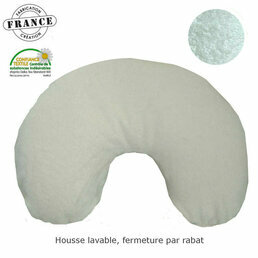 Housse de protection Bambou naturel pour coussin Nuque et Assise 