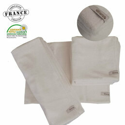 Taie de protection coussin et oreillers Bambou naturel écru 