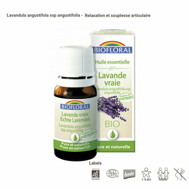 Fiche HE Lavande vraie Contenance 10ml