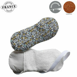 Masque détente des yeux Liberty fleuri et graines de lin bio