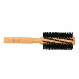 Brosse à cheveux ronde bois et poils de sangliers
