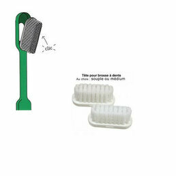 Recharges Médium pour brosse à dents écologique Caliquo Lot de 2