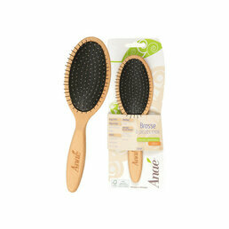 Grande brosse à cheveux bois et picots acier Anaé