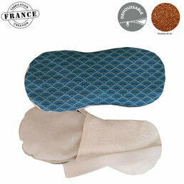 Masque détente yeux naturel Ming bleu et lin bio