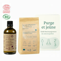 Box Coffret Purge & jeûne - Guide d'accompagnement holistique + Sel d'Epson et HV de Ricin bio - Prévente livraison 3/11/25