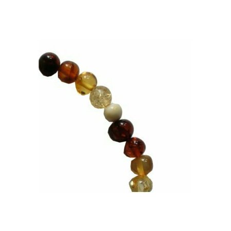 Bracelet Adulte Ambre Perles Multicolores